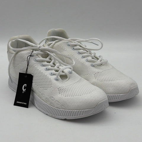 Conzuri White Knit Height Increasing Lifestyle Running Sneakers Men's Size 8.5