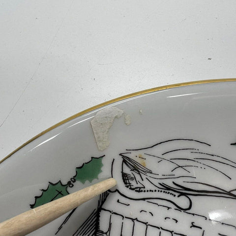 Shenango 1961 A Christmas Carol Plate "Here Comes The Plum Pudding" R. Flading