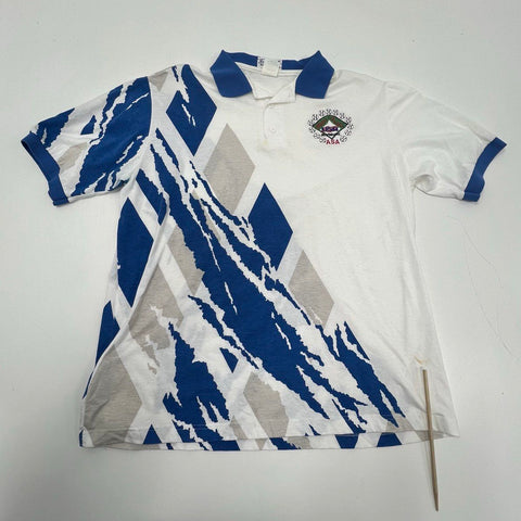 Vintage 90s Lot of 2 USA Softball ASA Polo Shirt Hartwell Made in USA Sz XL