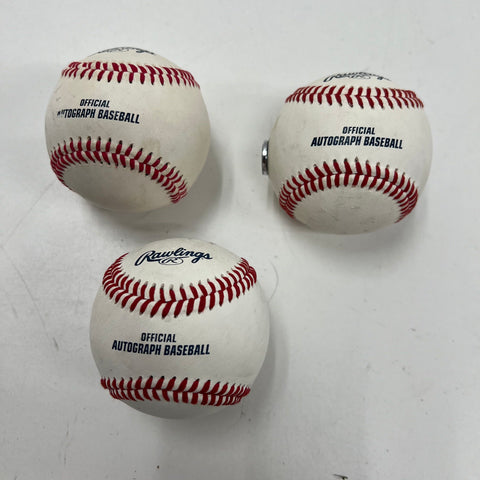Rawlings Official Autograph Baseball Pop-Out Pen Lot of 3 Blank Sports Novelty