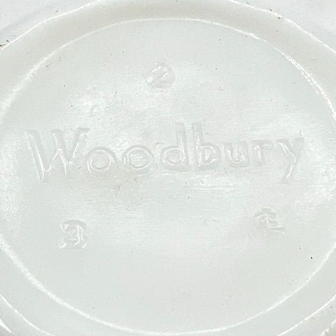 Vintage Woodbury & Kathryn Hormone Cream Milk Glass Jars Vanity Display Lot 2