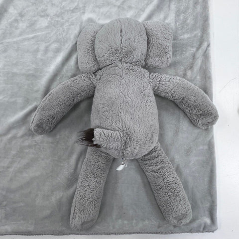 Pottery Barn Kids Plush Elephant & Matching Blanket Set Grey 2 Pieces