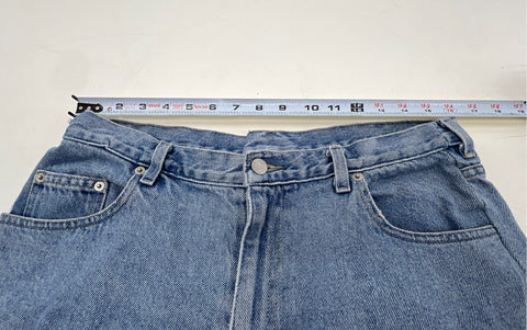 Vintage 90s Guess Men's Light Wash Straight Leg Jeans Made in USA 36x34