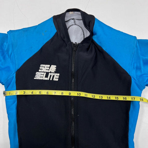 Sea Elite Dive Suit Full Body Skinsuit Polartec Fleece Lined Blue Black