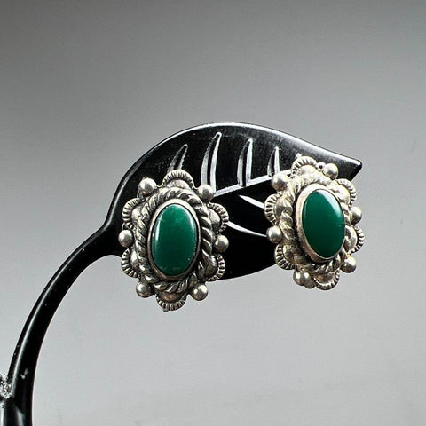 Vintage Sterling Silver Screw Back Earrings 14.54g