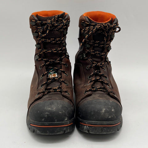 Timberland PRO Boondock Steel Toe Waterproof Brown Work Boots Men's Size 9.5 W