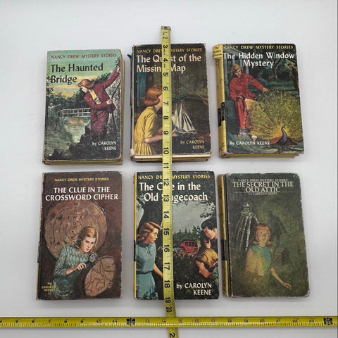 Nancy Drew Mystery Stories Lot 11 Books Grosset & Dunlap Vintage Hardcovers