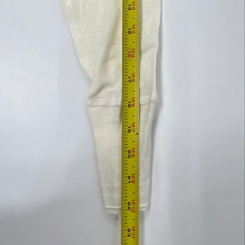Vintage 80s Healthknit Men's Union Suit Long Johns Cream Cotton USA Made L 42-44