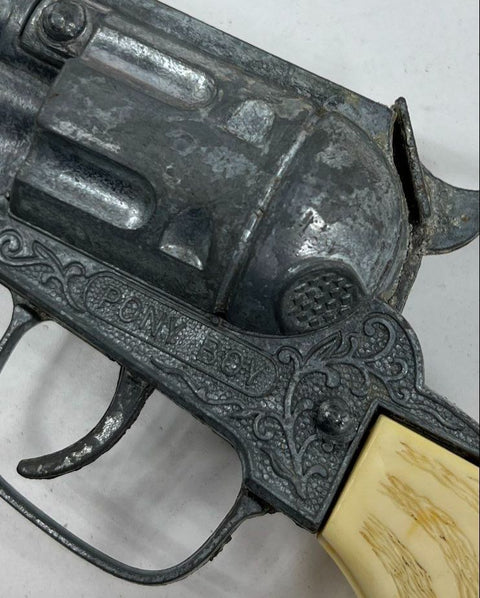 Vintage 60s-80s Marx Tim-Mee Toy Lot Cowboy Indian Figures Pony Boy Cap Gun