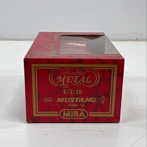 Mira Ford Mustang 1964 1/2 Red Diecast Car 1:18 Scale Golden Line NIB