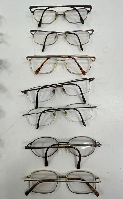 Lot of 13 Mixed Eyeglass Frames Glasses Reading Aviator Cat Eye Parts Crafts