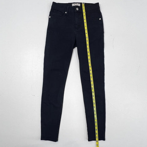 Madewell Women's Black 9" Mid-Rise Skinny Jeans Size 26
