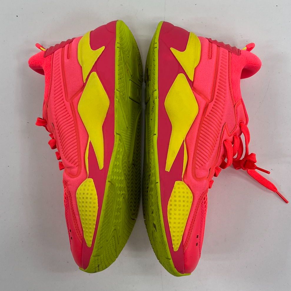 Women's Puma RS-X Soft Case Neon Pink Yellow Alert Athletic Shoe Size 9.5