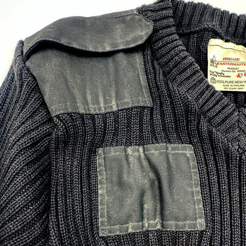 Vintage 80s Brigade Quartermasters Woolly Pully Commando Sweater England Sz 40