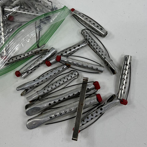 Women's Tip Top Products Vintage Aluminum Hair Curlers Styling Lot 3 Sizes