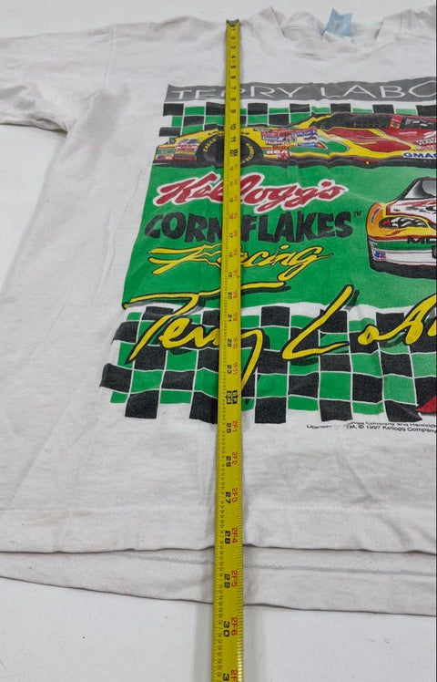 Vintage 1997 Terry Labonte NASCAR T-Shirt Kellogg's Double Sided Mens XL