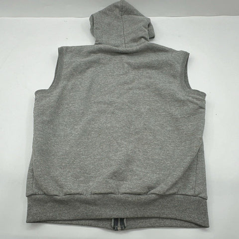 Vintage 90s Carhartt Thermal Lined Zip Up Hoodie Vest Gray Sz L