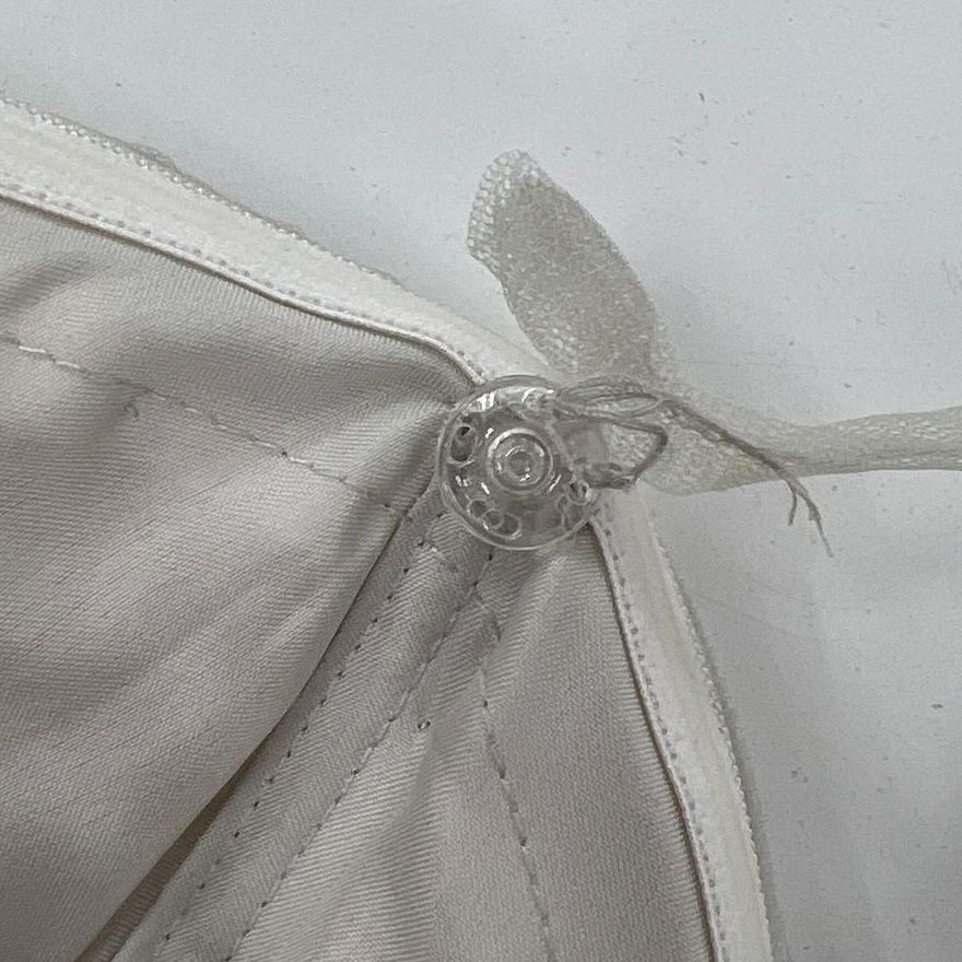 NWT VTG Women's Impressions Bridal Light Grey Polyester Formal Dress - Size 12