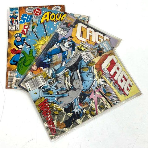 Cage #2 #3 Lot + Superpro #9 Captain America Aquaman #5 Marvel DC Comics
