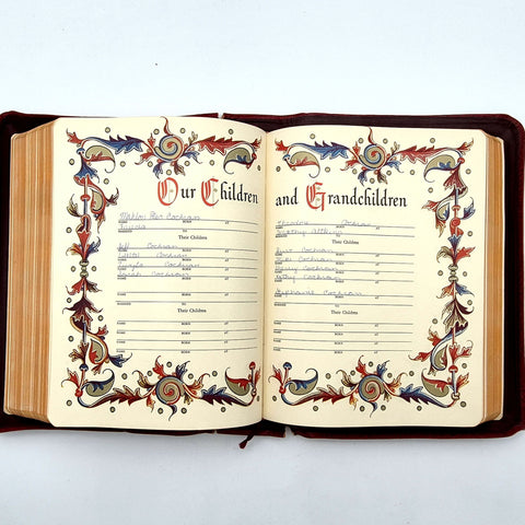 Consolidated Vintage Holy Bible Good Leader Edition KJV Illustrated 1956