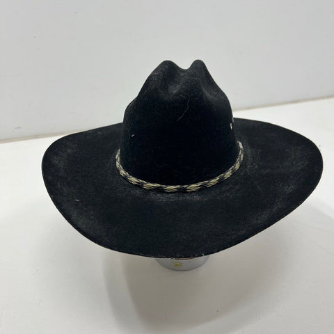 Stetson Stallion XX Men's Cowboy Hat Black Wool Felt USA Western Size 6 7/8 55