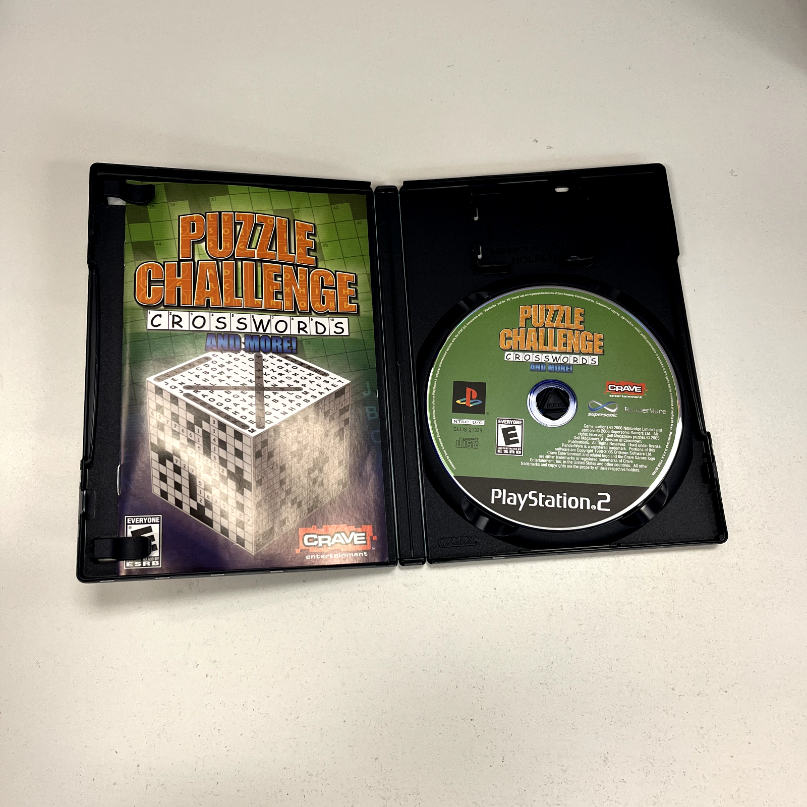 Puzzle Challenge Crosswords & More Sony PlayStation 2 PS2 Complete