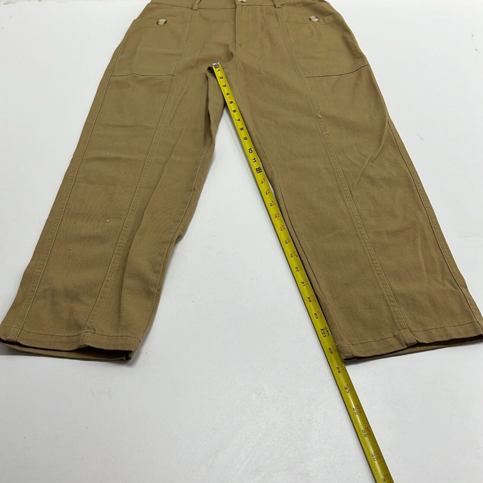 NWT Blu Pepper Women's Brown Flat Front Pockets Dress Pants Size Medium