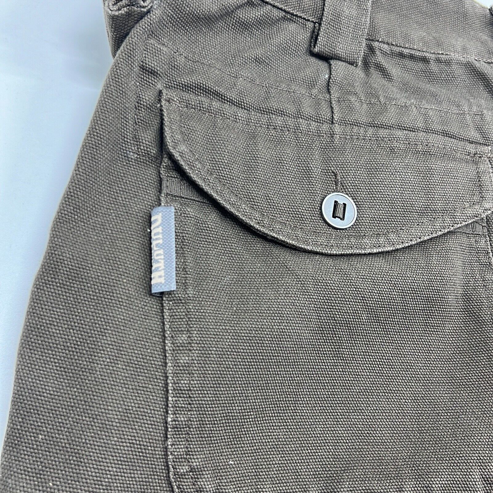 Duluth Trading Co. Men's Brown Cotton Flat Front Pockets Cargo Pants Size 36x30