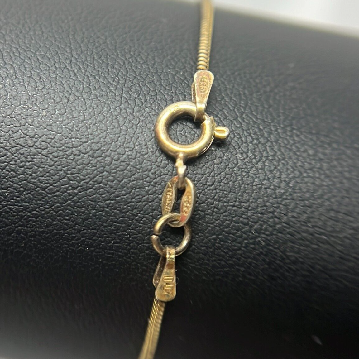 925 Sterling Silver  Bearing Snake Chain Bracelet 2.84g