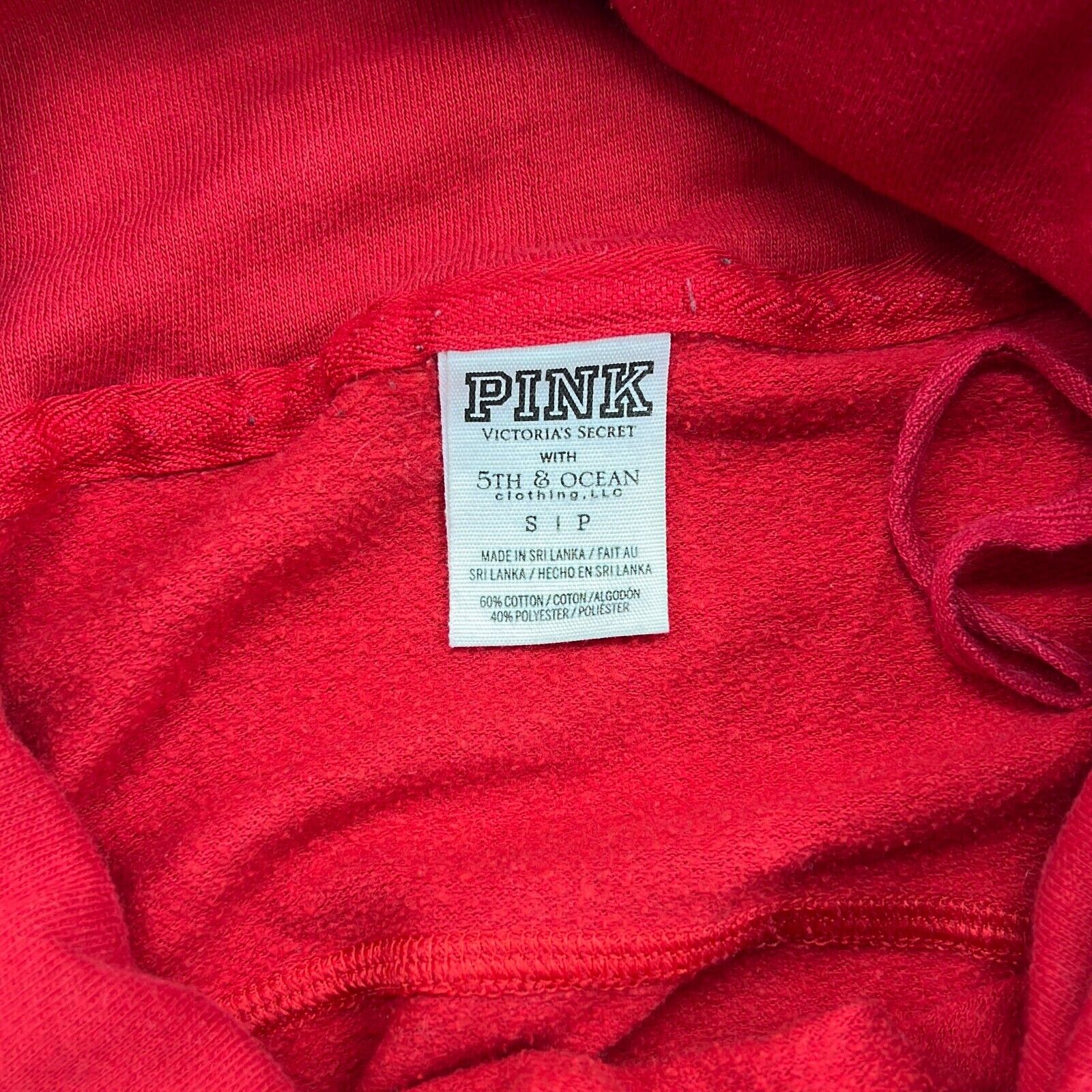 Victoria Secret Pink Women's Red Nebraska Turtleneck Pullover Sweatshirts Size S