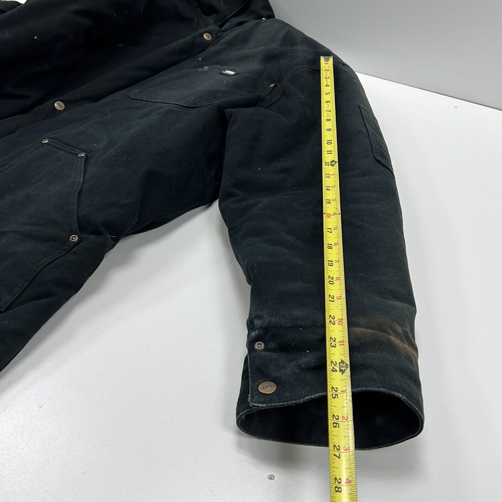 Rugged Wear Men's Black Long Sleeve Pockets Full-Zip Insulated Jacket Size 2XL