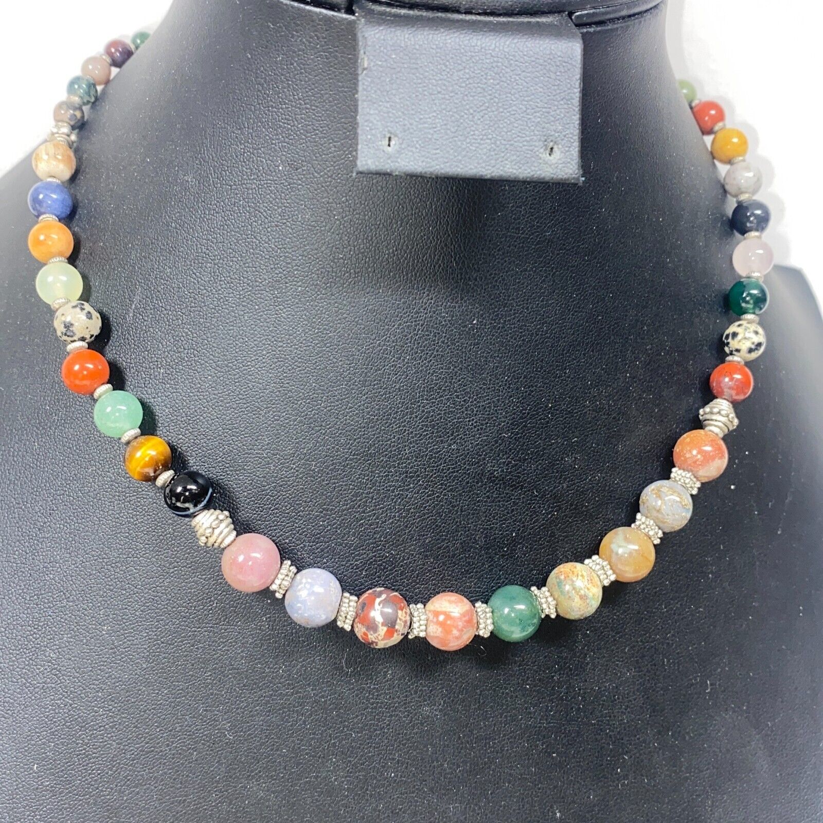 Lot Of 4 Multicolor Stone Beaded Layered Necklace