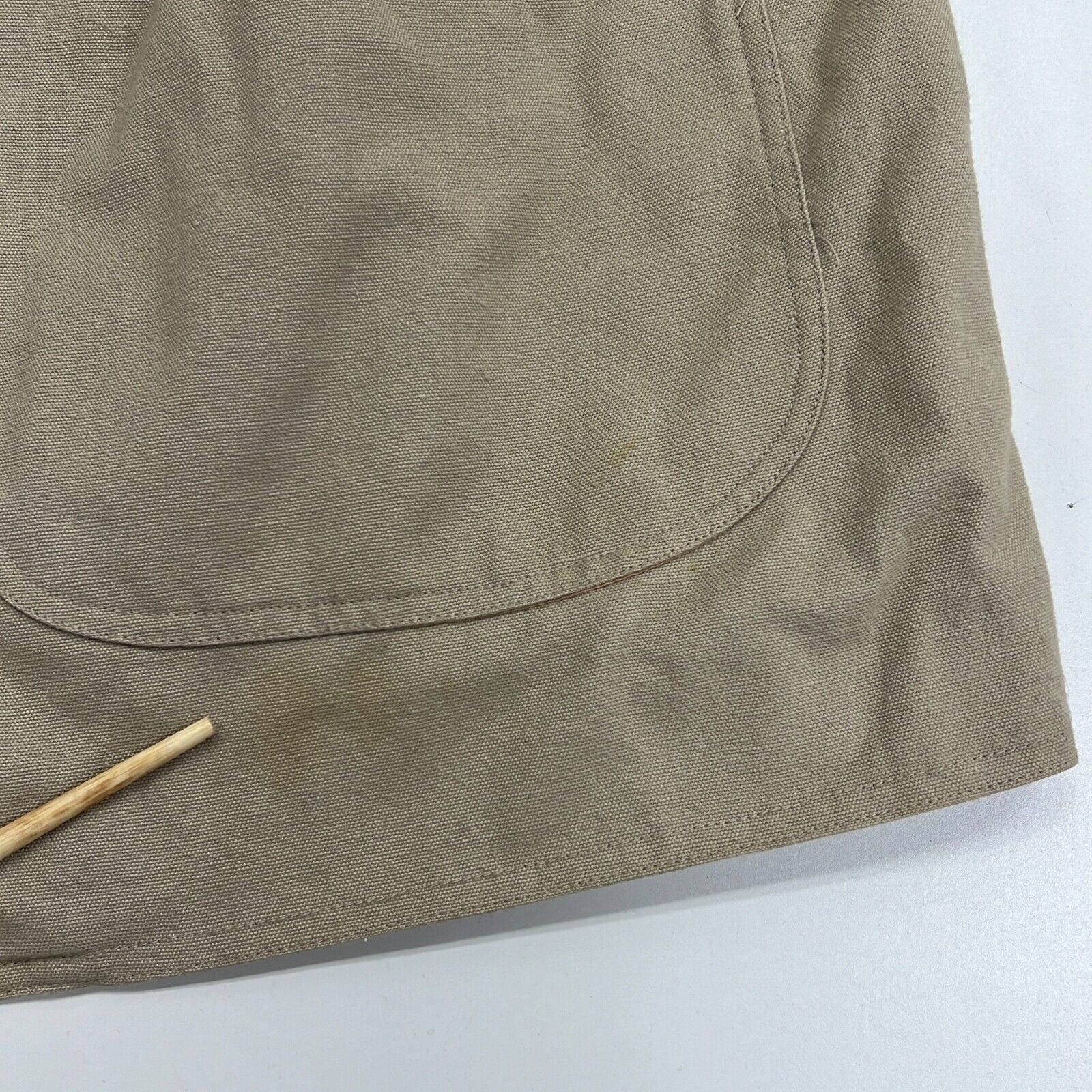 Vintage Blair Women's Beige Pockets Flannel Lined Chore Jacket Size Medium