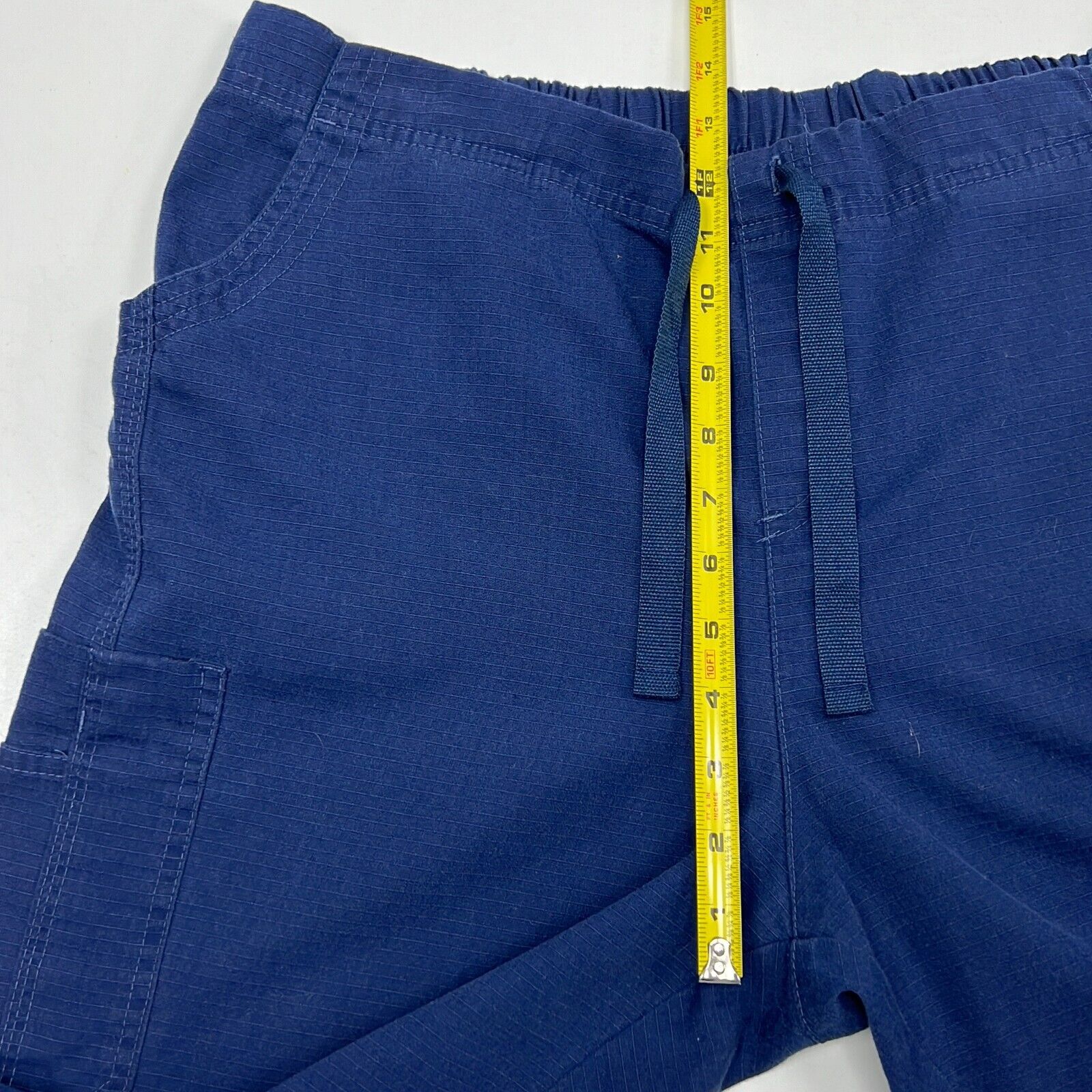 Carhartt Women's Blue Flat Front Flared Leg Cargo Pockets Scrub Pants Size XL