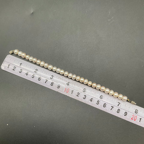 White Cultured Pearl Jewelry Lot 3 Pieces Necklace Bracelet 62" Rope Strand