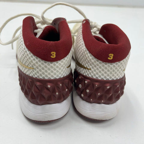 Nike Kyrie 1 iD White Metallic Gold Burgundy Basketball Shoes Size 11.5