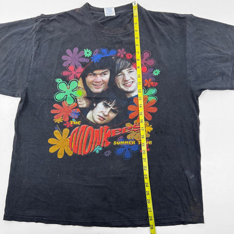 Vintage 2001 The Monkees Summer Tour Shirt Double Stitch Delta Pro Weight Sz XL