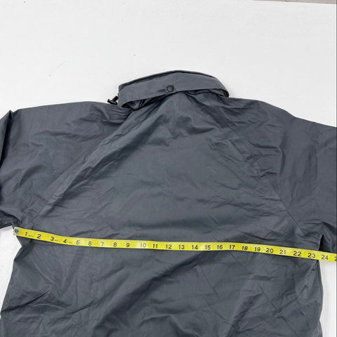 Tidwe Men's Gray Full Zip Rain Jacket RS002 Outdoor Windbreaker Sz M