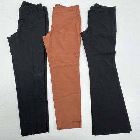 Lafayette 148 Women's Pants Lot of 3 Black Brown Flare Cropped Size 12