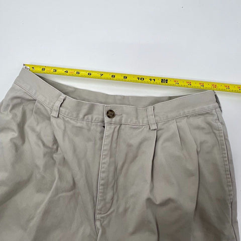 Vintage LL Bean Men's Flannel Lined Jeans & Chinos Pants Lot of 2 Sz 36x30