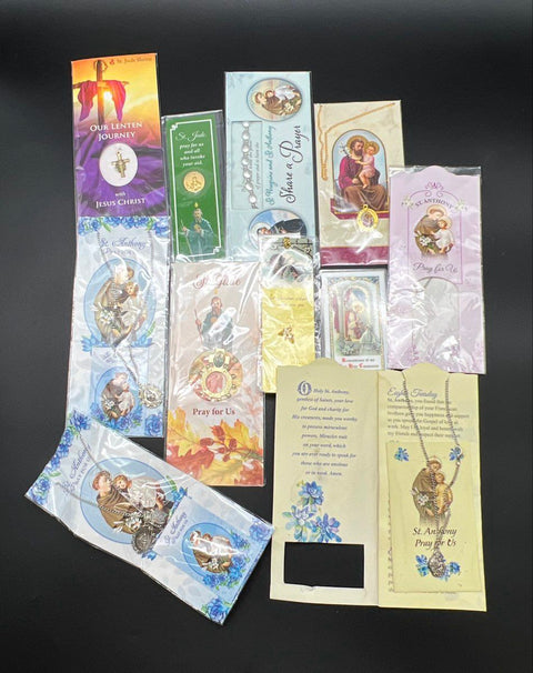 Religious Devotional Lot St Jude St Anthony Catholic Medals 20 Pieces New