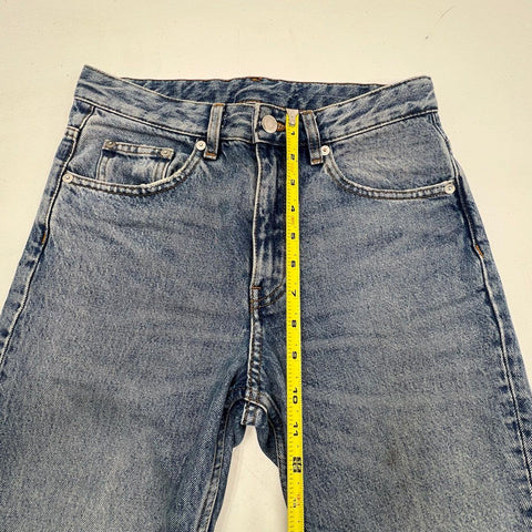 Arket Women's Blue W003 365 Cotton Denim Straight Leg Jeans Size 25