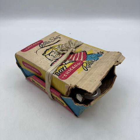 Chicago Flying Scout No. 101 Vintage Roller Skates Adjustable Steel With Box