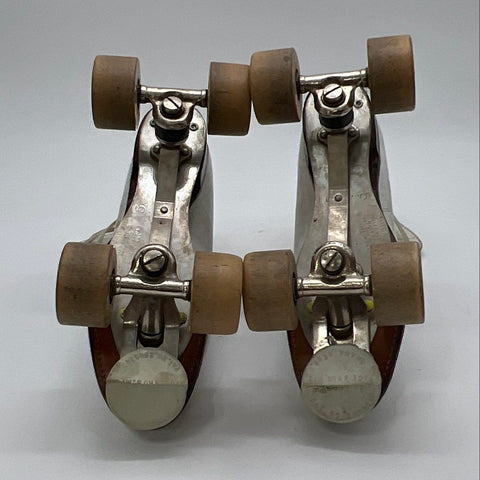 Vintage 1950s Betty Lytle Styled by Hyde Chicago Roller Skates White Size 5