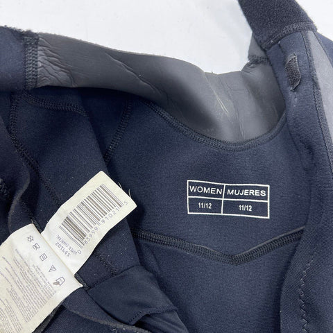 Sea Doo Women's Shorty Wetsuit Black Gray Ultra Flex 4-Way Stretch Sz 11/12
