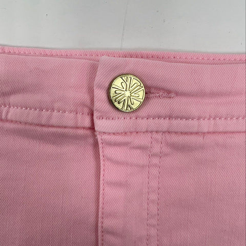 Lilly Pulitzer Women's Pink Mini Skort Stretch Twill A-Line Size 10