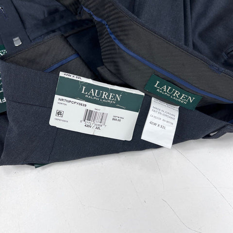 Lauren Ralph Lauren Men's Navy Norton UltraFlex Classic Fit Pants Sz 42x32 NWT