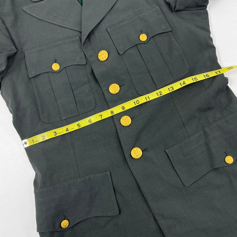 Vintage U.S. Army Service Uniform Jacket 7th Infantry Division Patches Sz 37L