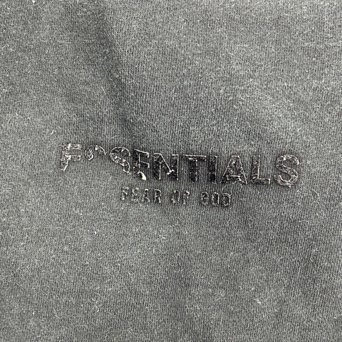 Essentials Fear of God Men's Black Fleece Logo Sweatpants Size M