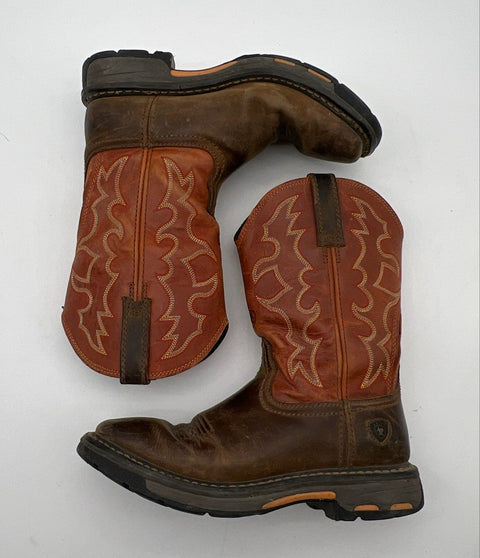 Ariat Sierra Distressed Brown Leather Western Cowboy Work Boots Men's Size 7D